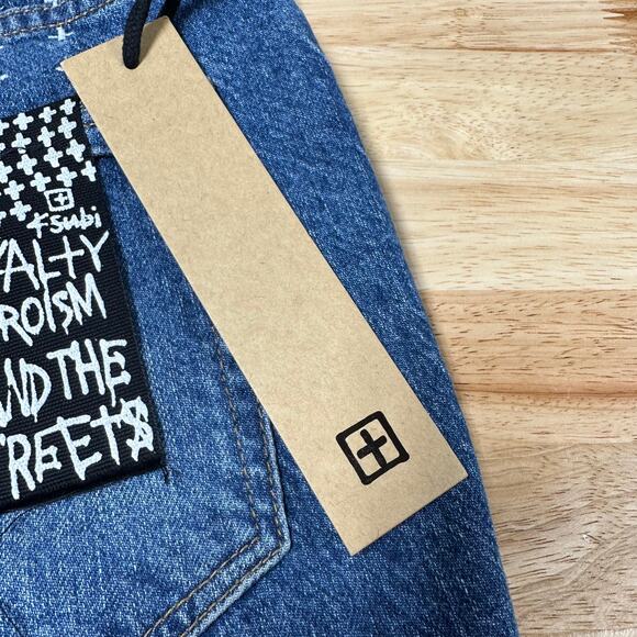 Ksubi NWT Van Winkle Blazed Trashed Skinny Jeans Size 29 Stone Washed Denim - Picture 6 of 12